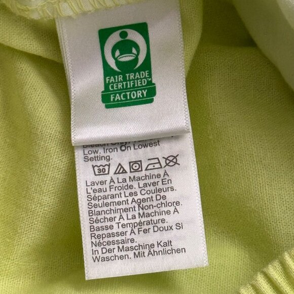 J.Crew Womens Neon Green Drawstring Elastic Waist Pants Size 10 Linen pockets - Picture 5 of 10